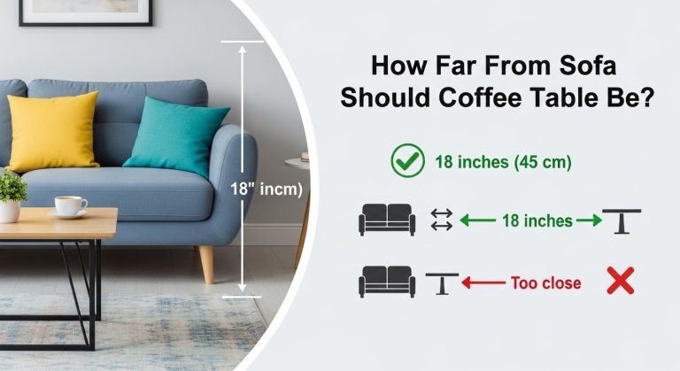 How Far from Sofa Should Coffee Table Be