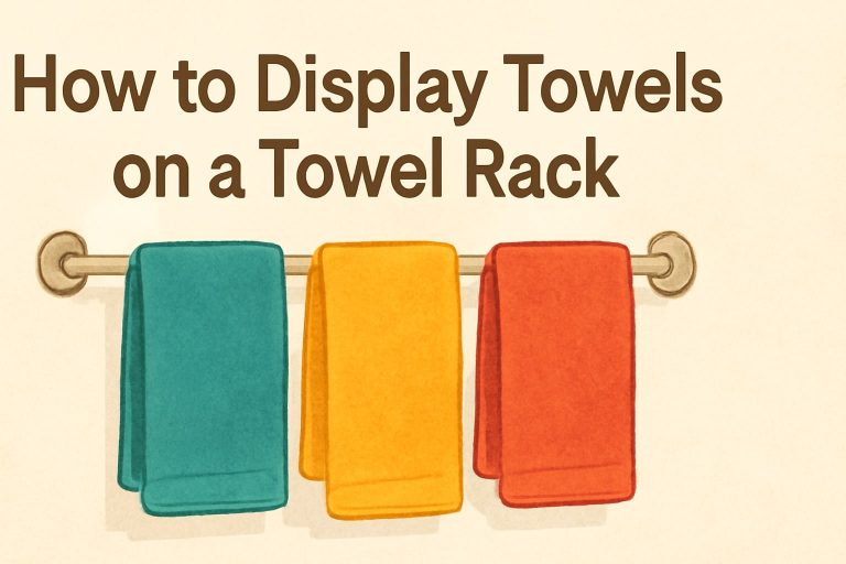 How to Display Towels on a Towel Rack
