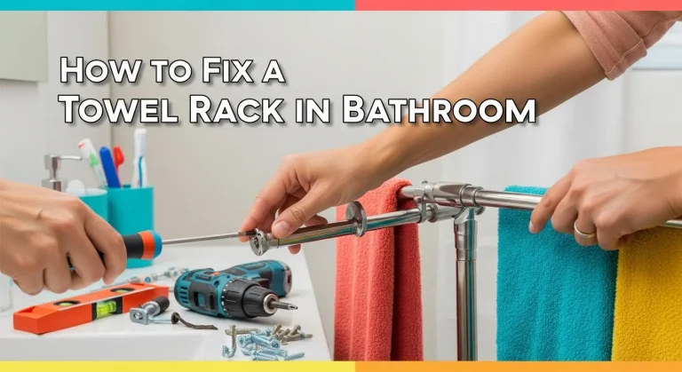 How to Fix Towel Rack in Bathroom