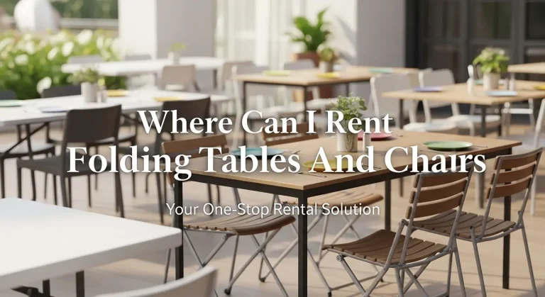 Where Can I Rent Folding Tables And Chairs