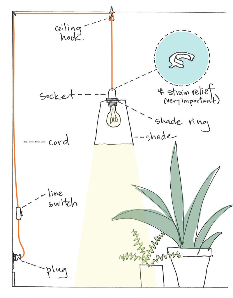 How to Hang a Pendant Light With Cord