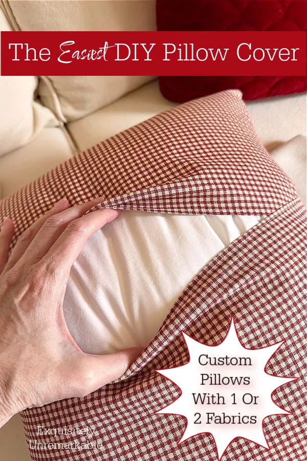 How to Make Pillow Slipcovers
