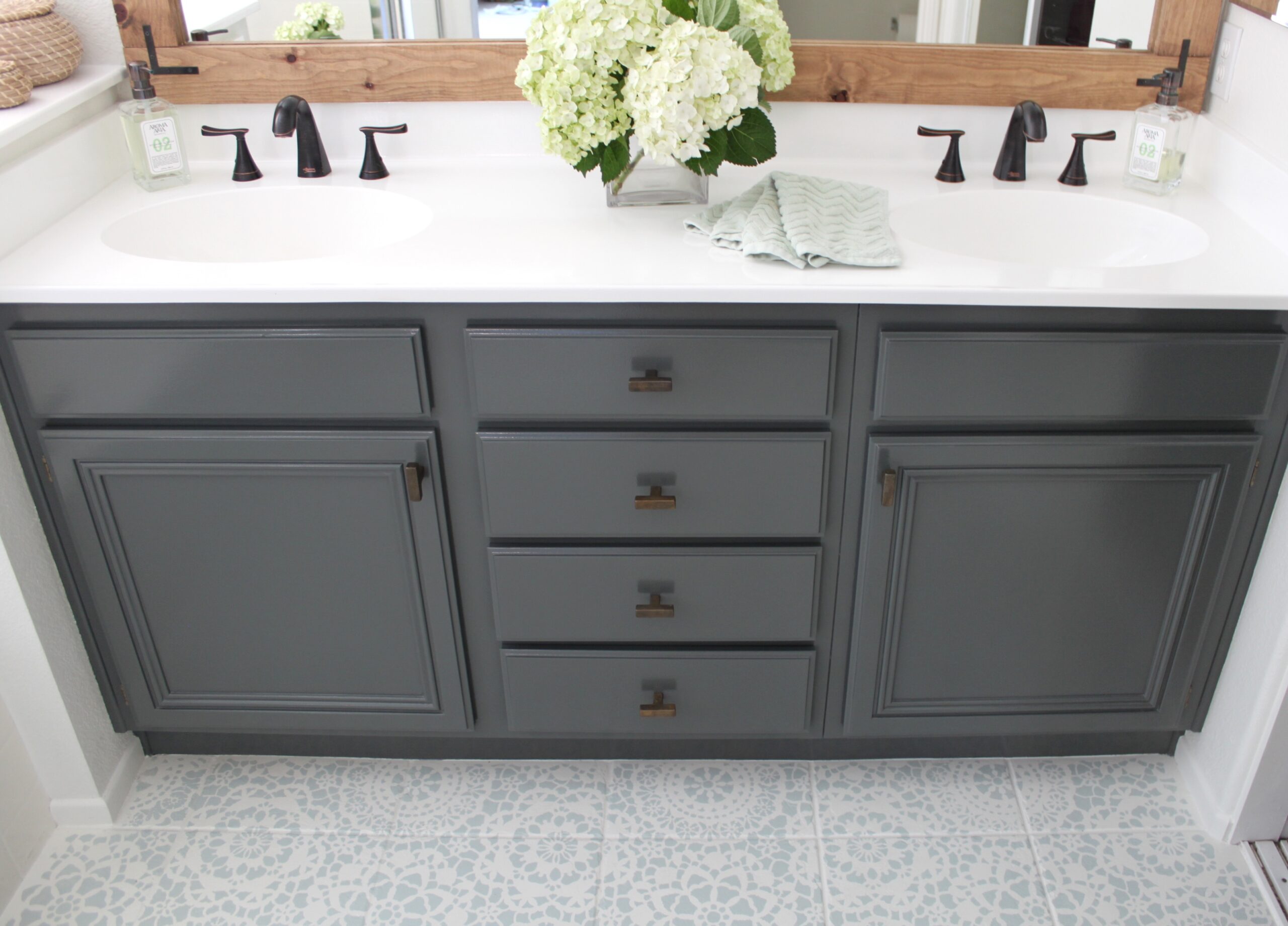 How to Refinish a Bathroom Vanity Cabinet