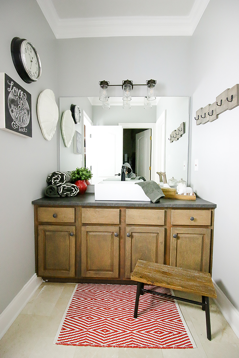 How to Restain a Bathroom Vanity