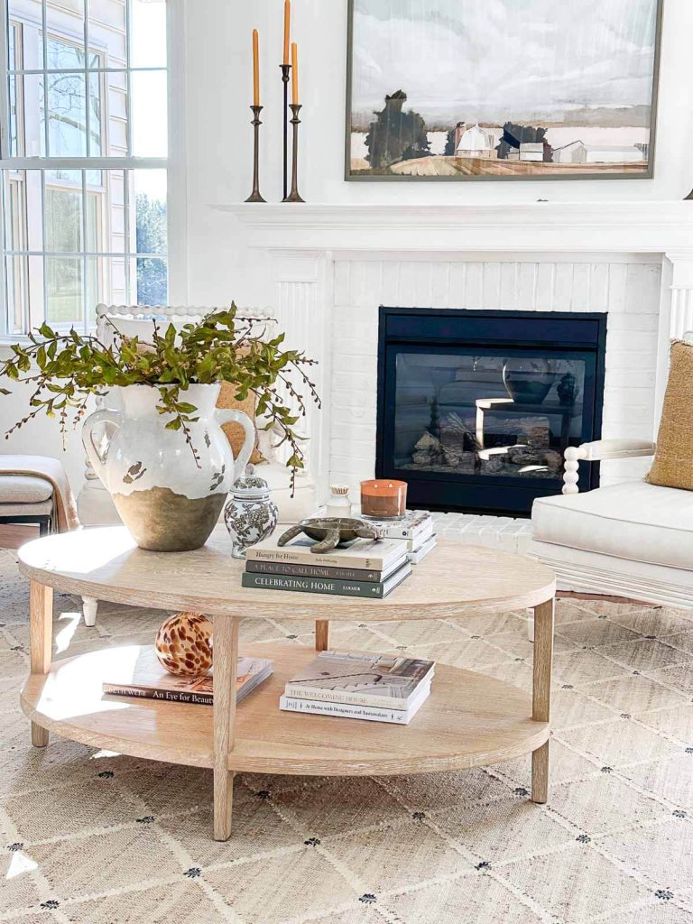 How to Style an Oval Coffee Table