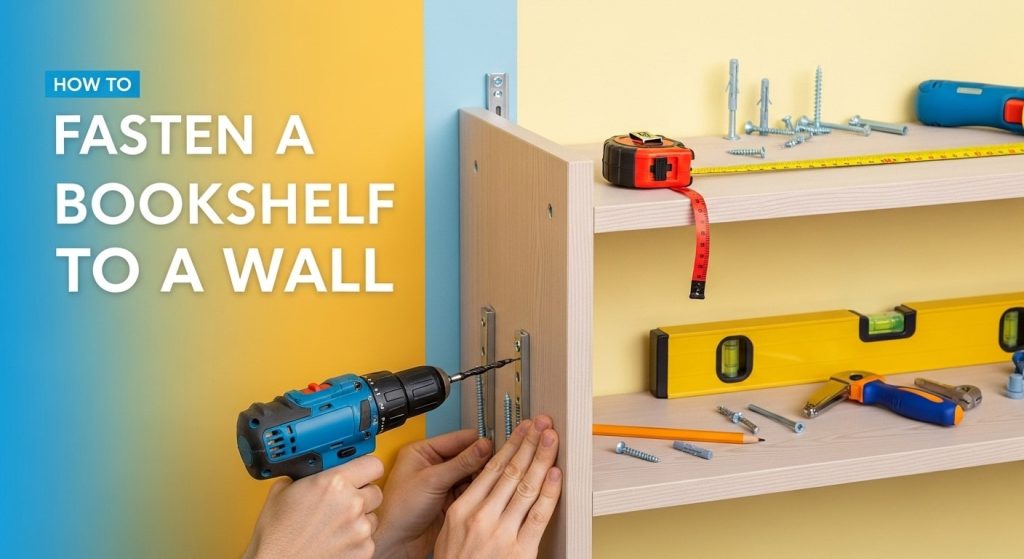 How to Fasten a Bookshelf to a Wall