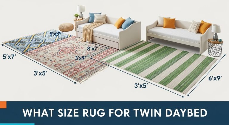 What Size Rug for Twin Daybed