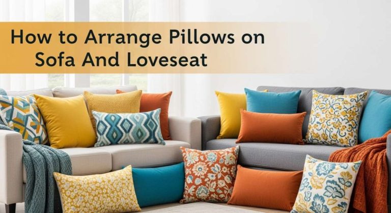 How to Arrange Pillows on Sofa And Loveseat