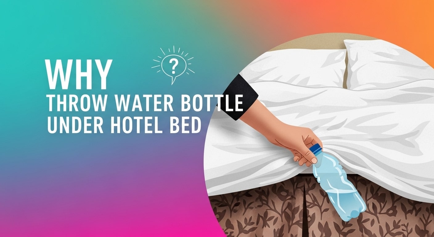 Why Throw Water Bottle under Hotel Bed