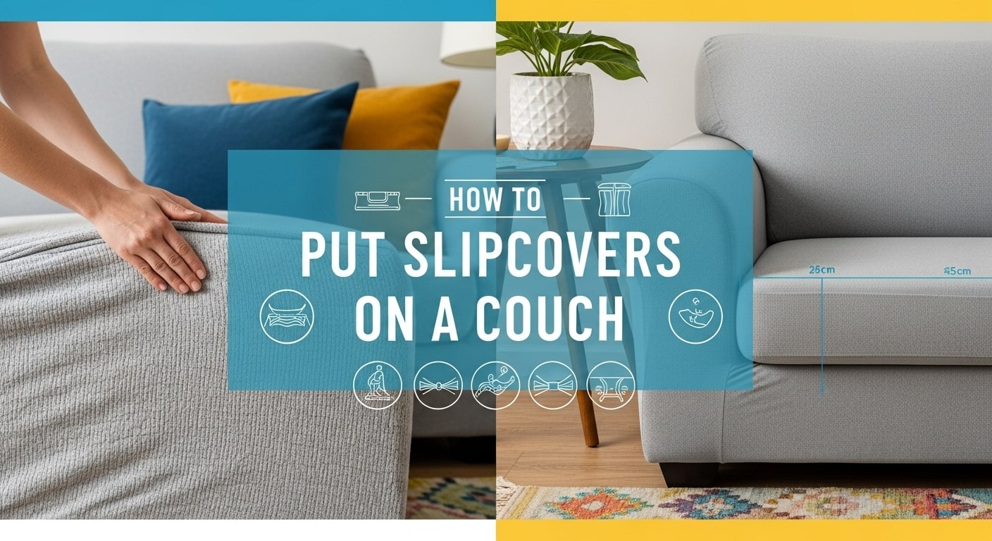 How to Put Slipcovers on a Couch