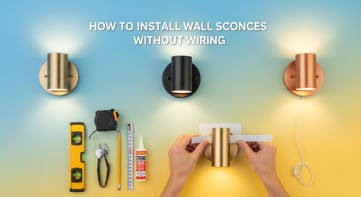 How to Install Wall Sconces Without Wiring