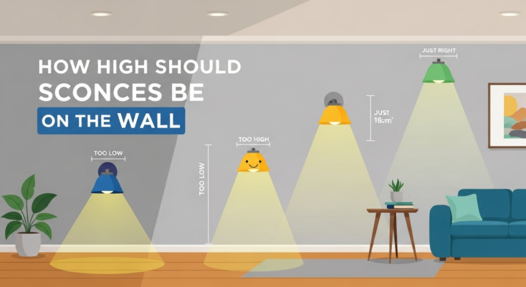 How High Should Sconces Be on Wall