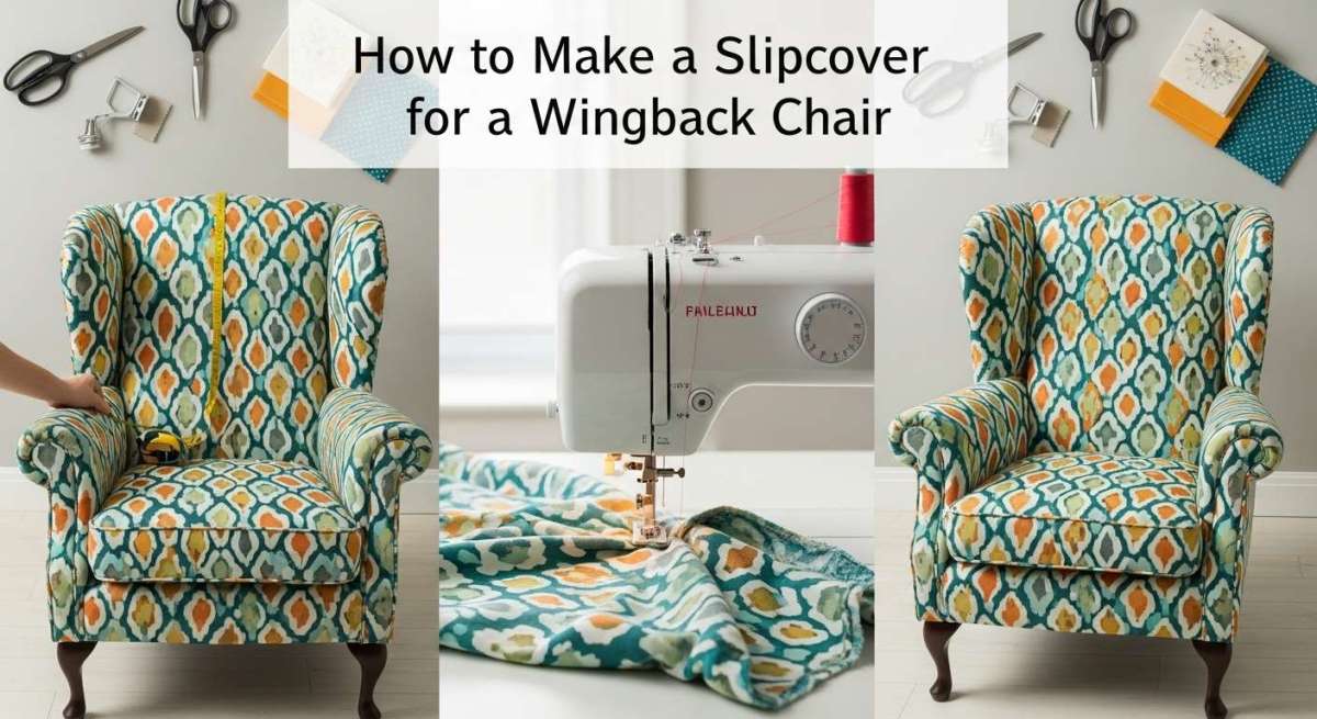 How to Make a Slipcover for a Wingback Chair