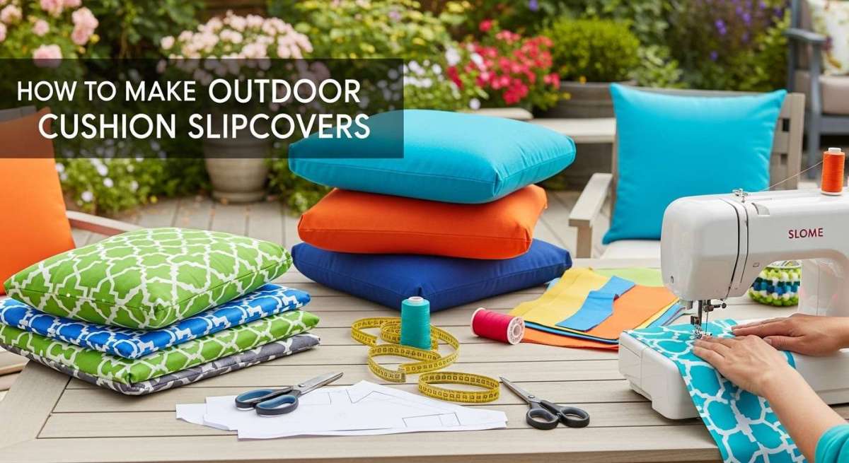How to Make Outdoor Cushion Slipcovers