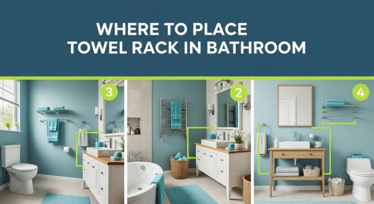Where to Place Towel Rack in Bathroom